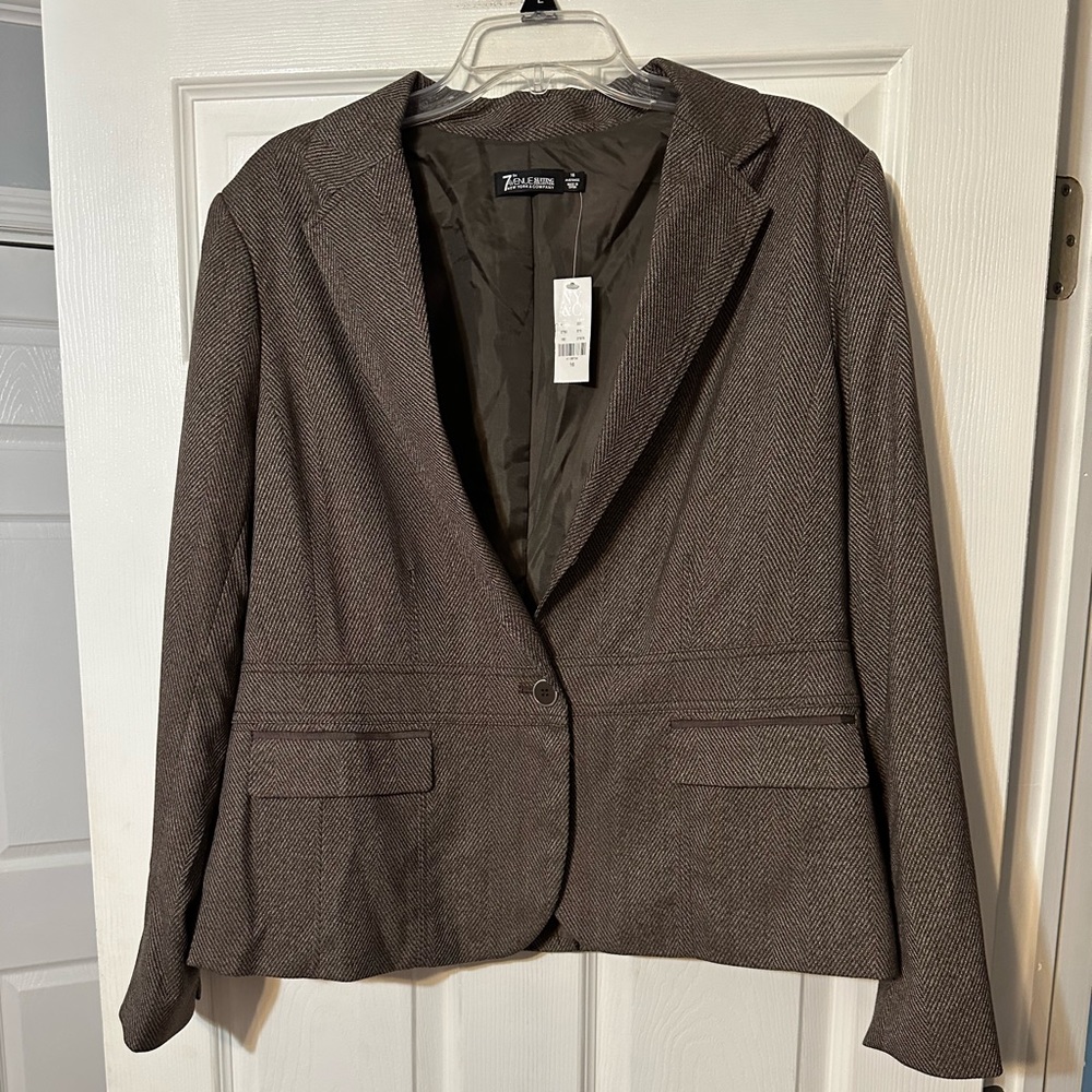 New York & Company Brown Blazer